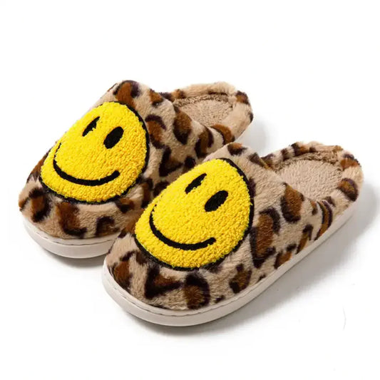 SMILEY SLIPPER LEOPARD